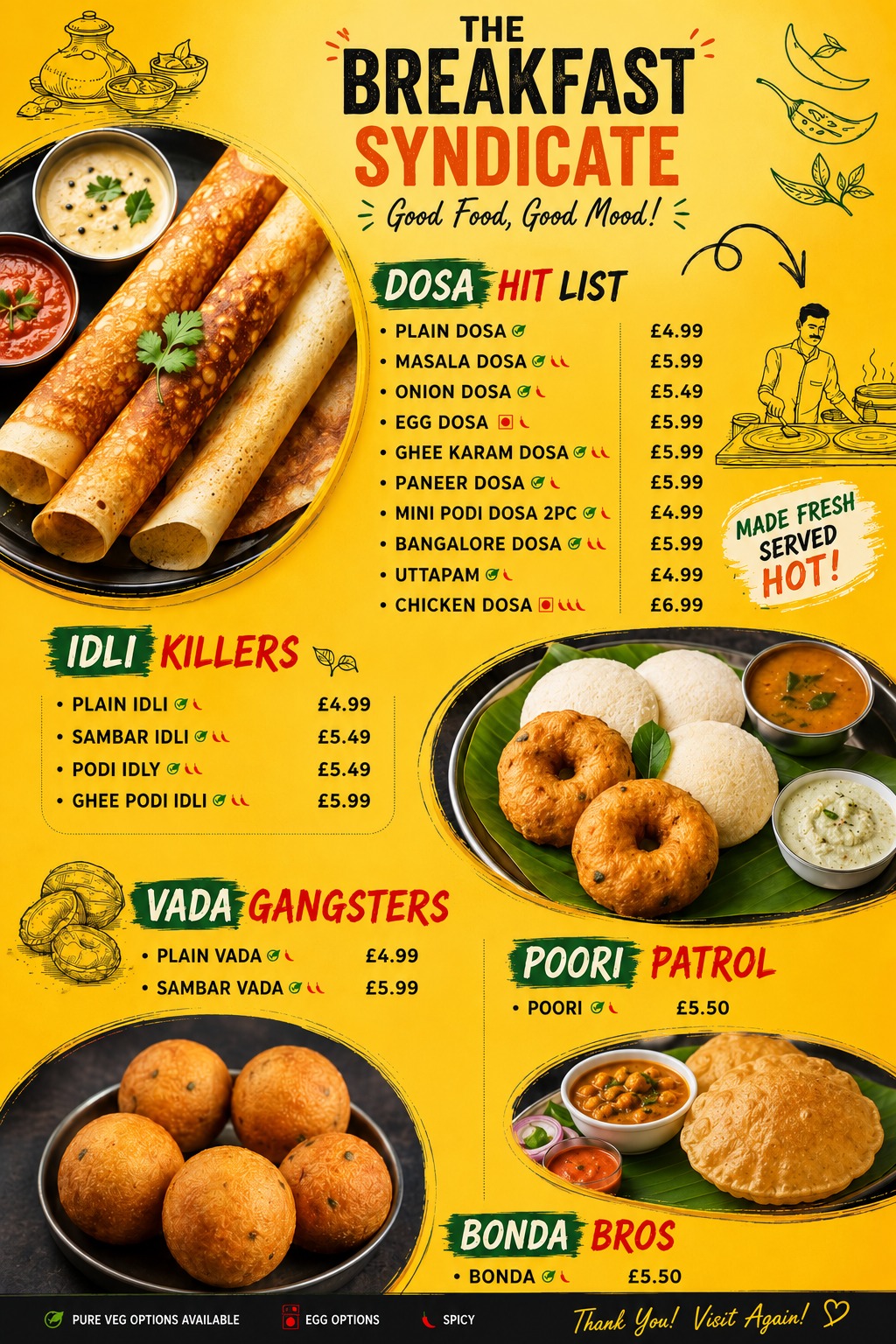 Breakfast Menu